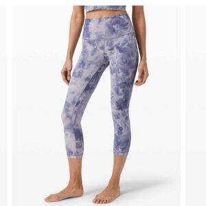 Lululemon Align Crop 21" in Diamond Dye Iced Iris Size 8